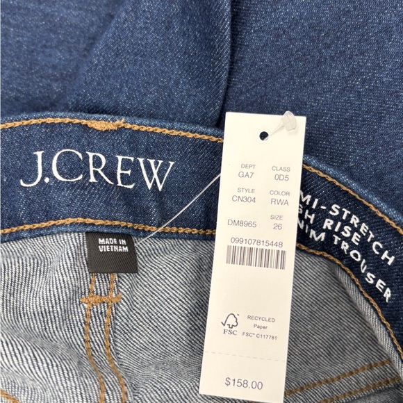 J.Crew Denim trouser jean Rinse Wash - Picture 6 of 8